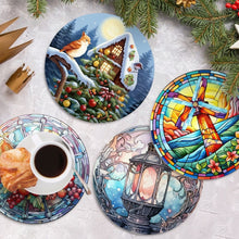 Afbeelding in Gallery-weergave laden, Schilderen op Nummer Placemat Sets 20 cm (4 stuks) - Vakantie en Natuur