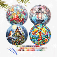 Afbeelding in Gallery-weergave laden, Schilderen op Nummer Placemat Sets 20 cm (4 stuks) - Vakantie en Natuur