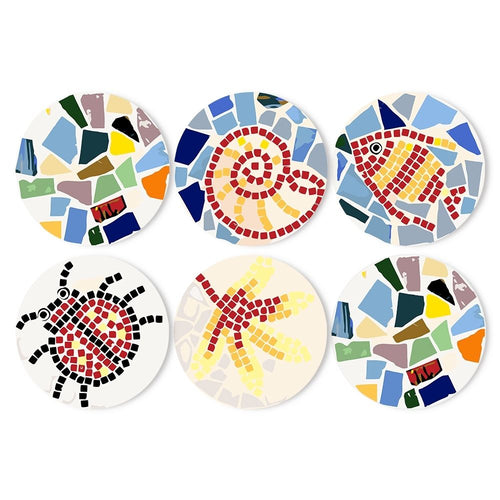Schilderen op Nummer Tafellopers 20 cm (6 stuks) - Decoratief Geometrisch Motief
