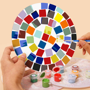 Schilderen op Nummer Placemat Sets 20 cm (6 stuks) - Moderne Geometrisch