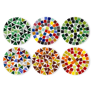 Schilderen op Nummer Placemat Sets 20 cm (6 stuks) - Moderne Geometrisch