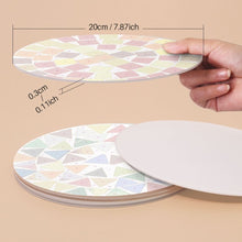 Afbeelding in Gallery-weergave laden, Schilderen op Nummer Placemat Sets 20 cm (6 stuks) - Moderne Geometrisch