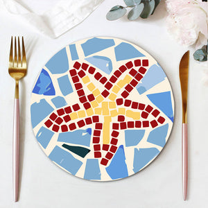 Schilderen op Nummer Tafelsets 20 cm (6 stuks) - Mediterrane Stijl