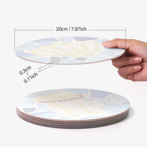 Schilderen op Nummer Tafelsets 20 cm (6 stuks) - Mediterrane Stijl