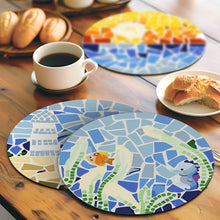 Afbeelding in Gallery-weergave laden, Schilderen op Nummer Placemat Sets 20 cm (6 stuks) - Kustleven
