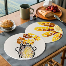 Afbeelding in Gallery-weergave laden, Schilderen op Nummer Placemat Sets 20 cm (6 stuks) - Kustleven