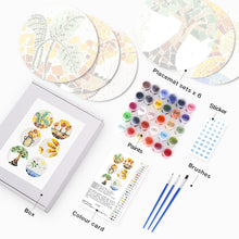 Afbeelding in Gallery-weergave laden, Schilderen op Nummer Placemat Sets 20 cm (6 stuks) - Botanisch en Natuur