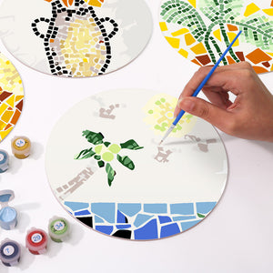 Schilderen op Nummer Placemat Sets 20 cm (6 stuks) - Botanisch en Natuur