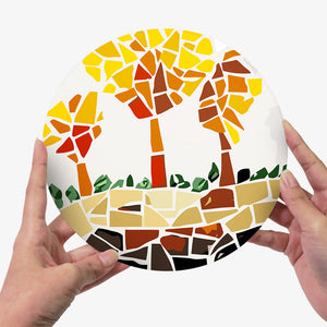 Schilderen op Nummer Placemat Sets 20 cm (6 stuks) - Botanisch en Natuur