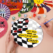 Afbeelding in Gallery-weergave laden, Schilderen op Nummer Tafelsets 20 cm (6 stuks) - Motiverend Citaat