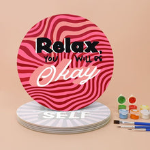 Afbeelding in Gallery-weergave laden, Schilderen op Nummer Tafelsets 20 cm (6 stuks) - Motiverend Citaat