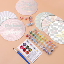 Afbeelding in Gallery-weergave laden, Schilderen op Nummer Tafelsets 20 cm (6 stuks) - Motiverend Citaat