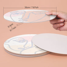 Afbeelding in Gallery-weergave laden, Schilderen op Nummer Placemat Sets 20 cm (6 stuks) - Modern Abstract Gezicht