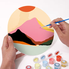 Afbeelding in Gallery-weergave laden, Schilderen op Nummer Placemat Sets 20 cm (6 stuks) - Moderne Abstracte Berg