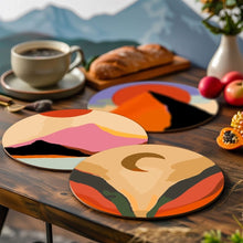 Afbeelding in Gallery-weergave laden, Schilderen op Nummer Placemat Sets 20 cm (6 stuks) - Moderne Abstracte Berg