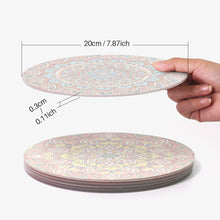 Afbeelding in Gallery-weergave laden, Schilderen op Nummer Tafelsets 20 cm (6 stuks) - Boheemse Mandala Rond