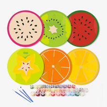 Afbeelding in Gallery-weergave laden, Schilderen op Nummer Placemat Sets 20 cm (6 stuks) - Gekleurde Fruitschijfjes