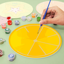 Afbeelding in Gallery-weergave laden, Schilderen op Nummer Placemat Sets 20 cm (6 stuks) - Gekleurde Fruitschijfjes