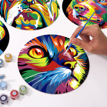 Afbeelding in Gallery-weergave laden, Schilderen op Nummer Placemat Sets 20 cm (6 stuks) - Dieren Pop Art