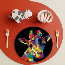 Afbeelding in Gallery-weergave laden, Schilderen op Nummer Placemat Sets 20 cm (6 stuks) - Dieren Pop Art