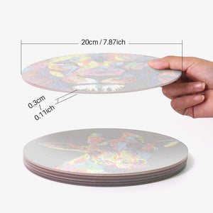 Schilderen op Nummer Placemat Sets 20 cm (6 stuks) - Dieren Pop Art