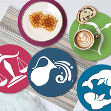 Afbeelding in Gallery-weergave laden, Schilderen op Nummer Placemat Sets 20 cm (12 stuks) - Serie Sterrenbeelden 1