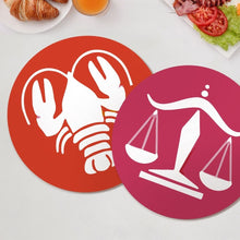 Afbeelding in Gallery-weergave laden, Schilderen op Nummer Placemat Sets 20 cm (12 stuks) - Serie Sterrenbeelden 1