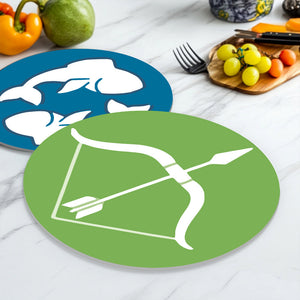 Schilderen op Nummer Placemat Sets 20 cm (12 stuks) - Serie Sterrenbeelden 1