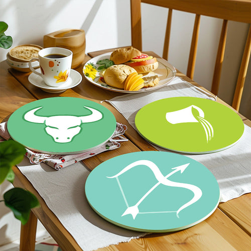 Schilderen op Nummer Placemat Sets 20 cm (12 stuks) - Serie Sterrenbeelden 2