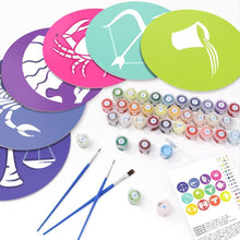 Afbeelding in Gallery-weergave laden, Schilderen op Nummer Tafels Sets 20 cm (12 stuks) - Serie Sterrenbeelden 2