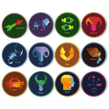 Afbeelding in Gallery-weergave laden, Schilderen op Nummer Tafelsets 20 cm (12 stuks) - Serie Dierenriemtekens 3