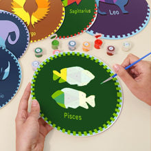 Afbeelding in Gallery-weergave laden, Schilderen op Nummer Placemat Sets 20 cm (12 stuks) - Serie Sterrenbeelden 3