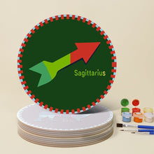 Afbeelding in Gallery-weergave laden, Schilderen op Nummer Placemat Sets 20 cm (12 stuks) - Serie Sterrenbeelden 3