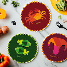 Afbeelding in Gallery-weergave laden, Schilderen op Nummer Placemat Sets 20 cm (12 stuks) - Serie Sterrenbeelden 3