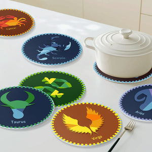 Schilderen op Nummer Placemat Sets 20 cm (12 stuks) - Serie Sterrenbeelden 3