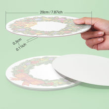 Afbeelding in Gallery-weergave laden, Schilderen op Nummer Tafels Sets 20 cm (4 stuks) - Altijdgroene Bomen Kransen