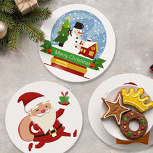 Afbeelding in Gallery-weergave laden, Schilderen op Nummer Tafels Sets 20 cm (4 stuks) - Kerstman en Sneeuwige Glimlachen