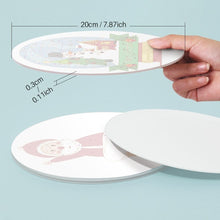 Afbeelding in Gallery-weergave laden, Schilderen op Nummer Tafels Sets 20 cm (4 stuks) - Kerstman en Sneeuwige Glimlachen