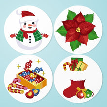 Afbeelding in Gallery-weergave laden, Schilderen op Nummer Tafels Sets 20 cm (4 stuks) - Sneeuwpop Kerstster Cadeaus Figured&#39;Art