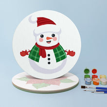 Afbeelding in Gallery-weergave laden, Schilderen op Nummer Tafels Sets 20 cm (4 stuks) - Sneeuwpop Kerstster Cadeaus