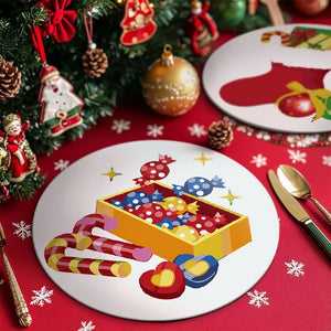 Schilderen op Nummer Tafels Sets 20 cm (4 stuks) - Sneeuwpop Kerstster Cadeaus
