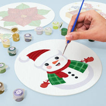 Afbeelding in Gallery-weergave laden, Schilderen op Nummer Tafels Sets 20 cm (4 stuks) - Sneeuwpop Kerstster Cadeaus