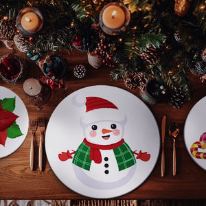Schilderen op Nummer Tafels Sets 20 cm (4 stuks) - Sneeuwpop Kerstster Cadeaus