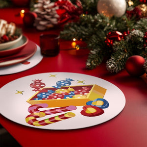 Schilderen op Nummer Tafels Sets 20 cm (4 stuks) - Sneeuwpop Kerstster Cadeaus