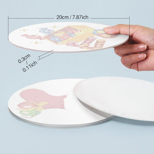 Schilderen op Nummer Tafels Sets 20 cm (4 stuks) - Sneeuwpop Kerstster Cadeaus