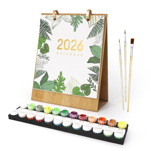 Kalender Schilderen op Nummers 2026 - Kamerplanten in Pot Figured'Art