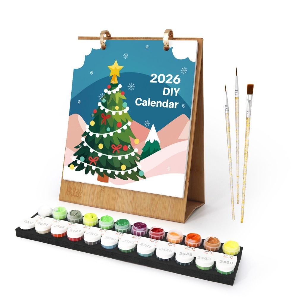 Kalender Schilderen op Nummers 2026 - Hoogtepunten van Kerstmis Figured'Art