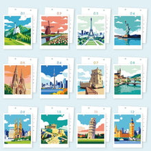 Afbeelding in Gallery-weergave laden, Kalender Schilderen op Nummers 2027 - Iconische Monumenten
