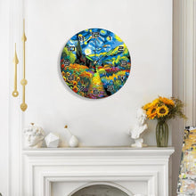 Afbeelding in Gallery-weergave laden, Schilderen op Nummer Klok - Sterrennacht &amp; Zonnebloemen