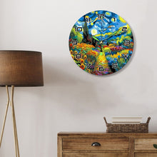 Afbeelding in Gallery-weergave laden, Schilderen op Nummer Klok - Sterrennacht &amp; Zonnebloemen